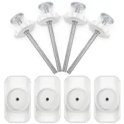 Dreyoo Baby Gate Extender Extension, 4 Pack Pet Threaded Spindle Rods...
