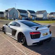 Carbon Fiber Rear Spoiler Boot Lid Wing Car Bodykit Parts for Audi R8 16-19 (for: Audi)