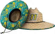 FOCO Nascar Driver Floral Print Straw Hats