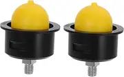 Kisangel 2 Pcs Snowplow Oil Cup Snow Blower Belt Snow Blowers Parts Electric Tiller Cover Snowmobile Pull Starter Handle Suspension Bumper Power Washer Cover Drainage Emitter Yellow Plastic