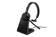 Jabra Evolve 65 TE Link390a Teams Mono Stand Bluetooth Headset, 16-hour battery life, 30-metre wireless range, Passive Noise Cancellation, Busy Light 6693-833-399