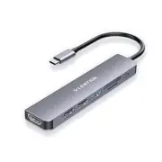 USB C Hub with 100W Charging, 4K HDMI, Dual Card Reader, USB 3.0 & Space Gray