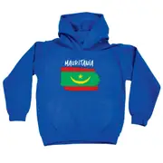 Mauritania Country Flag Nationality - Kids Children Hoodie