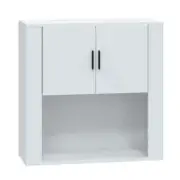 High Gloss Wall-Mounted Cabinet Wooden TV Storage Unit Shelf Rack Cupboard