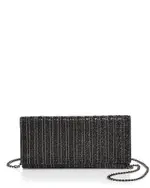 Aqua Megan Crystal Beaded Clutch - Exclusive