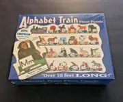 New Melissa & Doug Alphabet Train Floor Puzzle 10 ft Long Self-Correcting Pieces