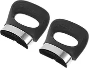 Kichvoe 2Pcs Pot Side Handles Replacement: Universal Pan HandlesHeat-Resistant Double-Hole Design, Anti-Scald Side Handles for Pressure Pans, Cookware Steamers, Sauce Pots, Kitchen Accessory