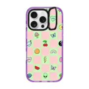 iPhone 16 Pro Impact Ring Stand Case MagSafe Compatible Watermelon Sherbert by INKED by Dani