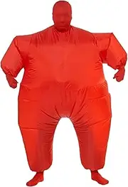OZSTOCK Fan Operated Inflatable Fancy Chub Fat Masked Suit Costume Blow Up Dress