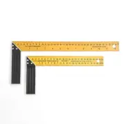 10/14inch Metal Engineer Stop Square Set Wood Measure Tool Right Angle Ruler 90°