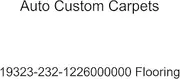 Auto Custom Carpets 19323-232-1226000000 Flooring