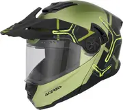 Acerbis Rider Graphic, flip up helmet , color: Green/Black , size: S