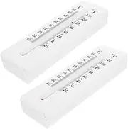 Zerodeko 2Pcs Decorative Key Hider Thermometer Holder for Office Home Use Weatherproof Key Storage Box with Realistic Design for Outdoor Indoor Safety