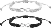 [Roontin] Handmade Infinity Bracelets Distance Matching Bracelets for Couples and Best Friends