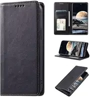 TiHen Compatible for Case Google Pixel 7 Pro PU Leather Wallet Magnetic Closure Cover Anti-Theft Card Holder Flip Folio Kickstand Phone Case-Black