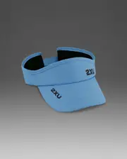 Run Visor, 2XU, OSFA, Azure Blue/Black, Unisex