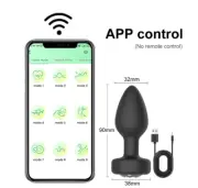 anal anus plug silicone dong dildo dildos 10 vibe modes but butt lubricant 62