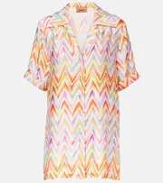 [Missoni] Missoni Zigzag oversized shirt UK 8 orange