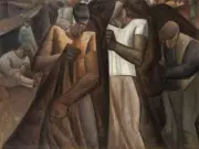 Workers in Positano Harbor : Leo Gestel : 1924 : Archival Quality Art Print