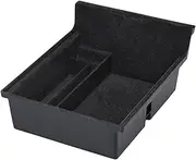 Carwiner Center Console Organizer Tray for 2021-2023 Tesla Model 3/Y Interior Accessories Flocked Armrest Hidden Cubby Drawer Storage Box with Coin and Sunglass Holder
