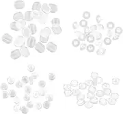 FOMIYES 100pcs Clip Earring Cushions Pads for Women Non Piercing Earring Backs Comfortable Ear Clip Accessories Versatile Replacement for Various Styles