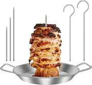 Grill Skewer Stand,Vertical Skewer Grill,Vertical Skewer Cooker,Vertical Skewer AI Pastor,Vertical Al Pastor Skewer,Brazilian Vertical Skewer,Vertical Skewer Pan for BBQ Cooking