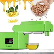 Automatic Oil Press Machine, Stainless Steel, Intelligent Cold/Hot Press with Adjustable Temp, High Oil Yield for Peanut, Sesame, Walnut, Coconut, Low Noise & Easy Clean