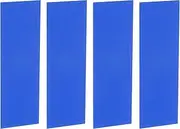 uxcell 4Pcs Knife Handle Liner, 4.7" x 1.6" x 0.04" G10 Spacer Sheets Knife Handle Spacer Material for Knife Scales Slabs Making Supplies Tool, Blue