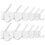 2 Pack White Coat Rack Wall Mount, Coat Hooks for Wall, Entryway 3008L White 2