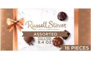 RUSSELL STOVER - Milk & Dark Chocolate Assortment Box - 10 Flavors - 16 Pieces