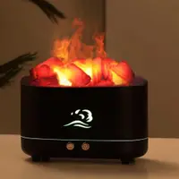 在飛比找ETMall東森購物網優惠-3D霧化壁爐仿真木炭燈家用簡約家居臥室高仿真火焰智能裝飾加濕