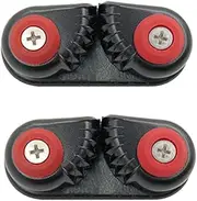 Doorslay 2PCS Kayak Cam Cleat Boat Canoe Sailing Boat Dinghy Aluminum Cam Cleats Fast Entry Kayak Cleats