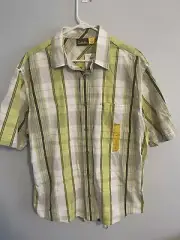 Cabela’s Outdoor Gear Men’s Shirt Button-down Cotton SS Sz L NWT