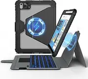 Nillkin iPad 10th Generation Keyboard,Magnetic Keyboard Case for iPad 10th Generation(2022),Magnetic Stand Magic Case for iPad 10th,Detachable Keyboard,Slide Camera Cover,Trackpad,Backlit