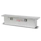 63X12X16"ALUMINUM PICKUP TRUCK TRUNK CROSS BED TOOL BOX CROSSBED TRAILER STORAGE