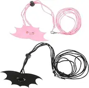 Abaodam 2 Sets Small Pet Reptiles Traction Rope Lizard Harness Leash for Squirrels Reptiles Long for Enhanced Activity Radius Cute Design