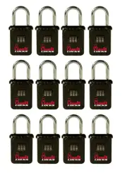 [12-Pack] Key Storage,3 Letter Hanging Lock Box Keysafe Set Your Own Combination