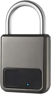 [Gaikjhgf] Fingerprint Padlock Waterproof Smart Keyless Security Locker Fingerprint Lock Anti-Theft USB Charge for Bike Gym Locker Luggage