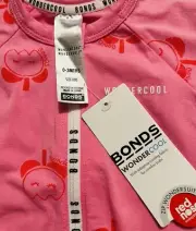 BONDS WONDERCOOL ZIP WONDERSUIT ZIPPY Dark Pink BNWT -Size 000 ( 0-3 MONTHS )