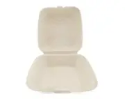 7 7/8”x8”x3” 120-Pack Clamshell Containers Takeout Food Packaging