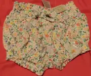 NWT Garanimals Bloomer Style Flowered Shorts Girls Size 6-9 Months