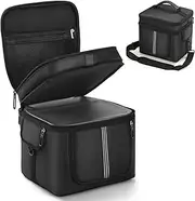 OURHZTB Carrying Case Compatible with ECOFLOW RIVER 2 MAX/RIVER 2 PRO Portable Power Station, Storage Bag with Side Zipper, Two-layer Pockets for Charging Cable and Accessories, with Shoulder Strap