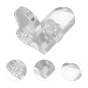 10 Pcs Transparent Corner Code Acrylic Bracket Clear Shelf Brackets