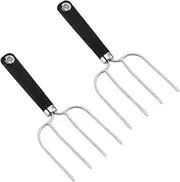 TOVINANNA 2pcs Poultry Lifters BBQ Fork BBQ Meat Fork Barbecue Skewers Stainless Steel Carving Fork Turkey Meat Fork Stainless Steel Roast Lifter Turkey Forks Lifter Turkey Claw Camping Tool