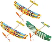 LALADEFIEE Educational Boys and Girls Airplane Toys DIY Glider Planes Models Flight Accessories for Plane