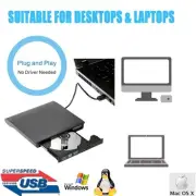 USB3.0 External DVD/CD ROM RW Combo Fast Burn Reader Writer Player For PC Laptop