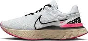 [Nike] Women's React Infinity Run Flyknit 3 Running Shoes, White/Black-Pearl White, 11.5 M US
