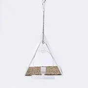 Window Bird Feeder, Clear Acrylic Birdfeeders Windowsill Strong Suction Cups Hanging Birdwatching For Small Birds Feeder (Type C)