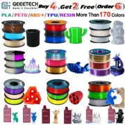 【Buy 4 Get 2 Free,ADD 6】GEEETECH 3D Printer Filament PLA/ABS+/PETG/TPU/Resin 1KG