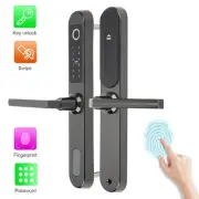 Smart Door Lock Fingerprint Password IC Card Key Unlock for Home Office Security